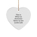 Funny Sister-in-law Heart Ornament Gifts from Men to Sister-in-law, This Is What An Awesome Sister-in-law Looks Like Heart Ornament, Perfect Christmas Unique Gifts - Image 1