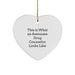 Drug Counselor Gifts from Friends - Heart Ornament with Funny Quote, Christmas Unique Gifts for Him/Her - Image 1