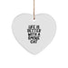 Funny Smoke Cat Heart Ornament Gifts from Men for Christmas Unique Gifts - Image 1