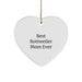 Funny Rottweiler Dog Mom Gifts from Friends, Heart Ornament for Christmas - Image 1