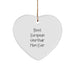 Best European Shorthair Mom Ever Funny Heart Ornament Gifts from Family for European Shorthair Cat, Christmas Unique Gifts - Image 1