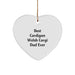 Funny Cardigan Welsh Corgi Dog Dad Gifts from Men to Husband, Best Dad Ever Heart Ornament for Christmas Unique Gifts - Image 1