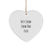 Funny Chow Chow Dog Heart Ornament Gifts from Best Dad Ever for Christmas - Image 1