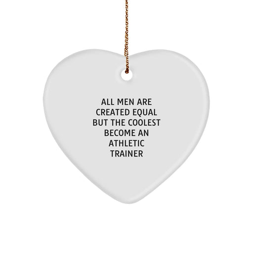 Funny Athletic Trainer Heart Ornament Gifts from Men, Unique Christmas Unique Gifts for Athletic Trainers - Image 1