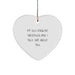 Funny Old English SheepDog Heart Ornament Gifts from Friends for Christmas, 'My Old English Sheepdog And I Talk Shit About You' Lover - Image 1