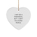 Funny Rescue Worker Gifts from Men to Rescue Worker Friends - Heart Ornament with 'I May Be A Rescue Worker, But I Can't Fix Stupid People.' - Christmas Unique Gifts - Image 1