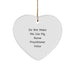 Funny Nurse Practitioner Gifts from Friends - Heart Ornament with 'Do Not Make Me Use My Nurse Practitioner Voice' Quote for Christmas Unique Gifts - Image 1