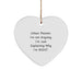 Funny Urban Planner Gifts from Friends, Heart Ornament with Sublimation Print, Perfect for Urban Planner Women, Sassy Christmas Unique Gifts - Image 1