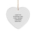 Funny Landscape Architect Gifts, Heart Ornament for Landscape Architects, 'I'm a Decent' Christmas Unique Gifts from Friends to Landscape Architect - Image 1