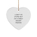 Funny Painter Gifts for Him, Heart Ornament with I Can't Fix Stupid But I'm A Fairly Decent Painter Quote, Christmas Unique Decorations - Image 1