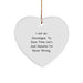 Funny Oncologist Gifts for Men - Heart Ornament with I Am An Oncologist Quote, Christmas Unique Gifts from Friends - Image 1