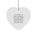 Funny Architect Gifts from Men to Friends for Christmas Unique Heart Ornament, If At First You Don't Succeed Try Doing What Your Architect Told You To Do The First Time. - Image 1