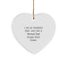 Funny Assistant Dad Gifts - Heart Ornament for Christmas Unique Presents from Men to Assistant Fathers - Image 1