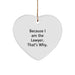 Funny Lawyer Heart Ornament Gift from Family for Him, Cute Lawyer Christmas Decor, Inspirational Lawyer Heart Decoration - Image 1