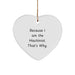 Funny Machinist Heart Ornament Gifts from Men, Women, or Coworkers to Machinist Friends, Family, or Colleagues this Christmas - Image 1
