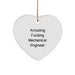 Funny Mechanical Engineer Heart Ornament Gifts from Friends to Colleagues, Amazing F--king Mechanical Engineer Christmas Unique Gifts for Men, Women, Family - Image 1