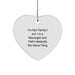 Funny Mixologist Gifts from Friends, Heart Ornament for the Season, I'm Not Perfect But I'm A Mixologist And That's Basically The Same Thing Christmas Unique Gifts - Image 1