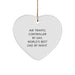 Air Traffic Controller Gifts, Funny Quote Heart Ornament, Gifts from Men for Air Traffic Controller, Unique Christmas Unique Gifts for Air Traffic Controller By Day - Image 1