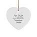 Funny Occupational Therapist Gifts for Men by Friends, Heart Ornament with Inspirational Quote, Gifts from Men to Occupational Therapist for Christmas Unique Gifts - Image 1