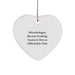 Funny Microbiologist Gifts, 'Microbiologist. Because Freaking' genius Is Not An Official Job Title.' Heart Ornament for Christmas, Gifts from Friends, Gifts for Microbiologist - Image 1
