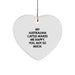 Australian Cattle Dog Heart Ornament, Funny Quote Gifts from Friends to Family, Christmas Unique Presents for Men Women - Image 1