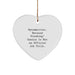 Funny Optometrist Heart Ornament Gifts from Family, Friends, or Coworkers for Christmas Unique Gifts - 'Optometrist. Because Freaking' genius Is Not An Official Job Title.' - Image 1