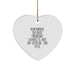 Funny Performer Heart Ornament Gifts from Men to Friends, Women to Family - 'Performer. Because Freaking' genius Is Not An Official Job Title.' - Image 1