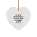 Insurance Adjuster Gifts from Men - Funny Heart Ornament for Christmas Unique Gifts - Image 1
