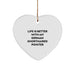 German Shorthaired Pointer Dog Lover Gifts from Men to German Shorthaired Pointer Dog Owners - Unique Christmas Heart Ornament with Funny Quote - Image 1
