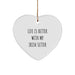 Unique Irish Setter Dog Gifts from Friends for Christmas - Life Is Better With My Irish Setter Heart Ornament - Image 1