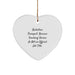 Funny Radiation Therapist Gifts for Men, Heart Ornament with Inspirational Quote 'Freaking' genius Is Not An Official Job Title, Christmas Unique Gifts from Friends - Image 1