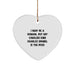 Cavalier King Charles Spaniel Dog Funny Ornaments, I May Be A Human, But My Cavalier King Charles Spaniel Is The Boss, Heart Shaped Christmas Unique Gifts for Friends, Family, and Loved Ones - Image 1