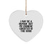 Funny Chinese Crested Dog Quotes Heart Ornaments Gifts from Family to Chinese Crested Dog Lover for Christmas Unique Presents - Image 1