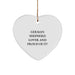 German Shepherd Dog Lover Gifts from Men for Christmas Unique Ornaments Loving Quotes Heart Shaped - Image 1