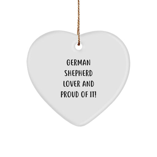 German Shepherd Dog Heart Ornament Gifts for German Shepherd Lover from Friends and Family - Funny Quote - Christmas Unique - Image 1