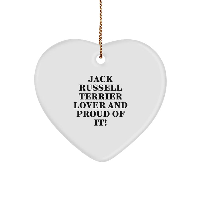 Jack Russell Terrier Dog Lover Gifts from Men to Family for Christmas Unique Ornaments - Image 1