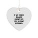 French Bulldog Lovers Gifts from Friends - Funny Heart Ornament - If My French Bulldog Doesn't Like You, We Can't Be Friends, Christmas Unique Presents for French Bulldog Owners - Image 1