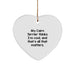 Cairn Terrier Dog Lover Gifts from Friends for Christmas - Funny Heart Ornament with Quote 'My Cairn Terrier Thinks I'm Cool, And That's All That Matters.' - Image 1