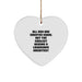 Funny Landscape Architect Gifts for Christmas - 'All Men Are Created Equal But The Coolest Become A Landscape Architect' Heart Ornament from Men to Landscape Architect - Image 1