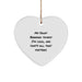 Funny Saint Bernard Dog Gifts for Men - Saint Bernard Dog Heart Ornament, My Saint Bernard Thinks I'm Cool, Perfect Christmas Unique Gifts from Men - Image 1
