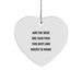 Funny Maine Heart Ornament Gifts for Friends from the Wise One - 'And The Wise One Said...' - Christmas Decor - Image 1