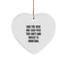 Funny Montana Heart Ornament, Gifts from Men to Women, Unique Christmas Unique Gifts for Friends, Family, Coworkers, And The Wise One Said 'F--k This Shit!' Quote - Image 1