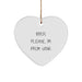 Utah Heart Ornaments, Funny Quote Gifts for Men, Women, Friends, Family - B-tch, Please. I'm From Utah. - Image 1