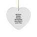 Daddy Gifts from Men to Heart Ornament with 'My Dear Daddy. Always Remember How Much I Love You.' Quote, Perfect for Christmas - Image 1