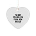 Funny New Mexico Heart Ornament Gifts from Friends and Family - 'I'm Not Yelling, I'm From New Mexico' Christmas Unique - Image 1