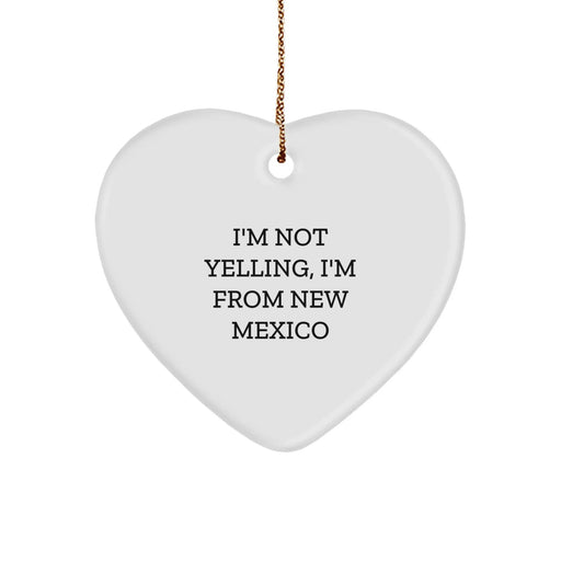 Funny New Mexico Heart Ornament Gifts from Friends and Family for Christmas - Image 1