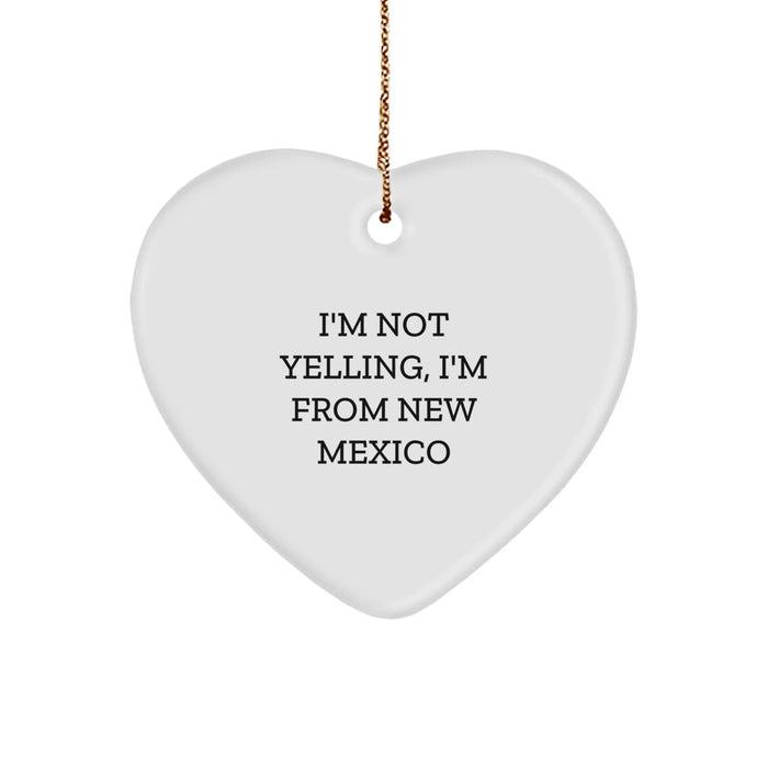 Funny New Mexico Heart Ornament Gifts from Friends and Family for Christmas - Image 1