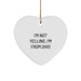 Funny Ohio Heart Ornament Gifts from Men to Women Friends for Christmas Unique Presents - Image 1