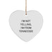 Funny Tennessee Heart Ornament Gifts from Friends and Family for Tennessee Lovers' Christmas Unique Gifts - Image 1