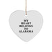 Funny Alabama Heart Ornament Gifts from Friends for Alabama Men Women Family - Image 1